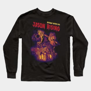 Rettro Horror Jason Rising Long Sleeve T-Shirt